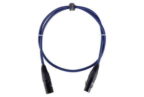 Pronomic Stage DMX3-1 DMX-Kabel 1m blau mit Goldkontakten image 1
