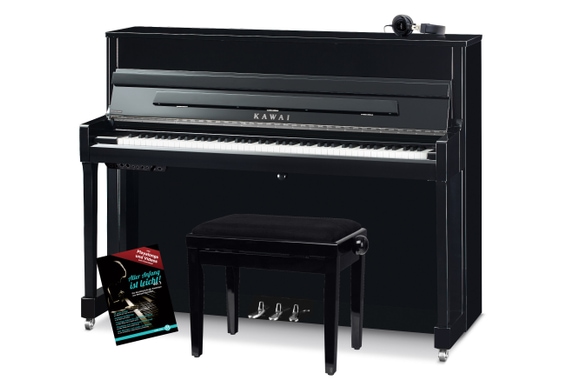 Kawai ATX4 Anytime K-200 E/P SL Klavier Schwarz Hochglanz Set image 1