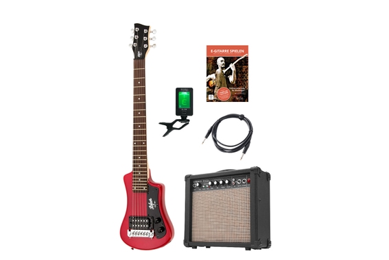 Höfner Shorty E-Gitarre Rot Set image 1