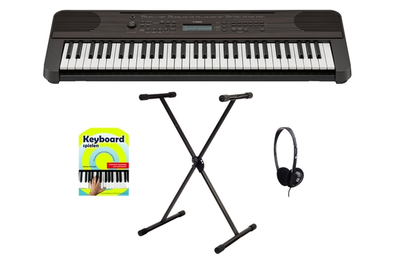 Yamaha PSR-E360 DW Keyboard Starter Set Dark Walnut image 1