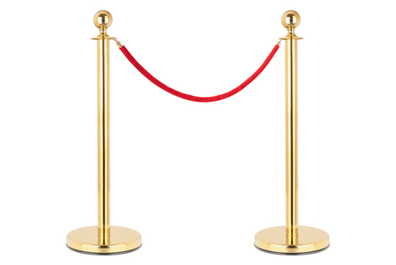 Stagecaptain PLS-150 Deluxe 2.1-150G Absperrständer Personenleitsystem 1,5m gold  - Retoure (Verpackungsschaden) image 1