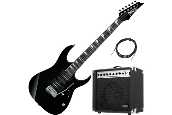 Ibanez GRG170DX-BKN E-Gitarre AK20GR Set image 1