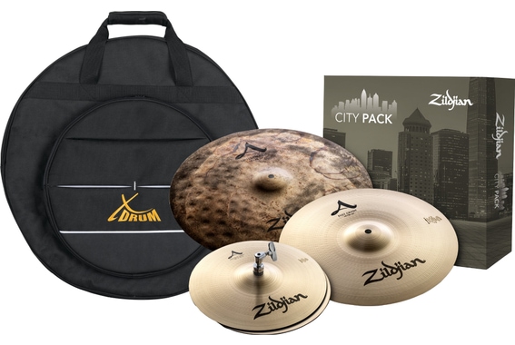 Zildjian ACITYP248 A Zildjian City Cymbal Pack mit Beckentasche image 1