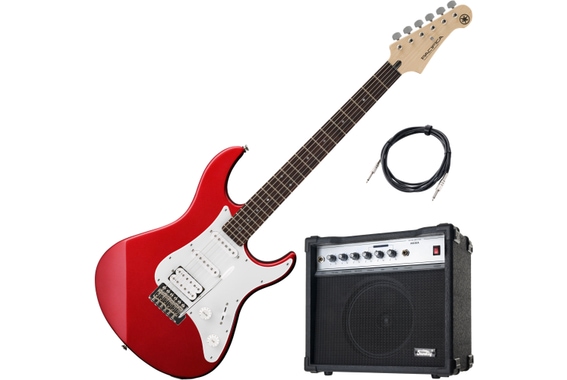 Yamaha Pacifica 012 RM Red E-Gitarre AK30A Set image 1