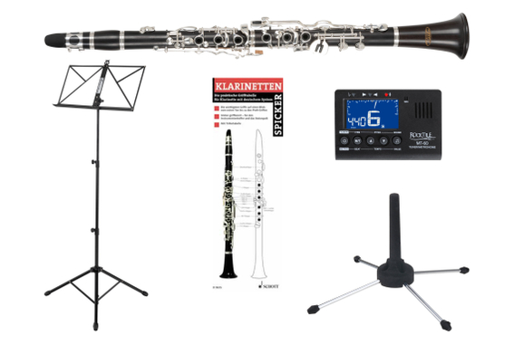 Classic Cantabile CL-20 Clarinetto in Sib, Sistema Tedesco, Set in Legno Naturale image 1