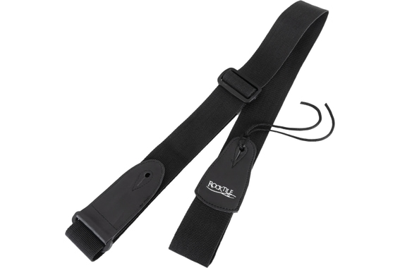 Rocktile guitar strap, nylon, black image 1