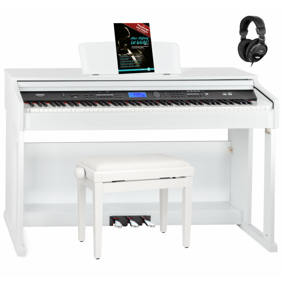 Lampe de piano et clavier de piano scintillante · Creative Fabrica