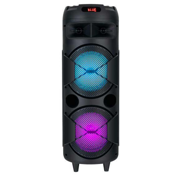 Altoparlante Bluetooth con microfono - Con microfono wireless -  Altoparlante portatile per karaoke bar (blu)