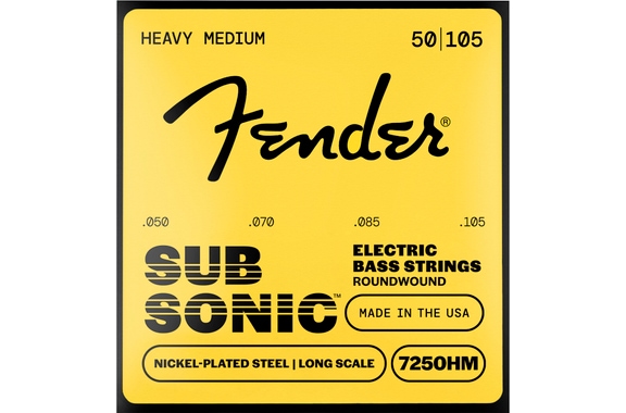 Fender SubSonic 7250HM Heavy Medium 4-String image 1