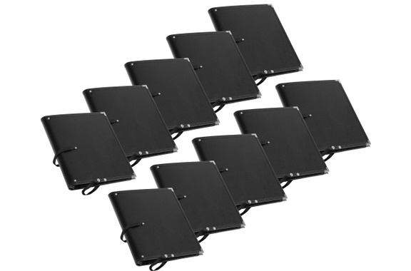 Classic Cantabile Deluxe Music Folder Black 10-Pack image 1