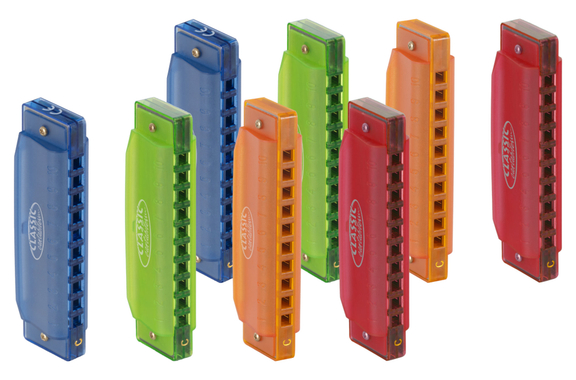 Classic Cantabile FBH-10 FunKids Mundharmonika C-Dur 8x Set image 1