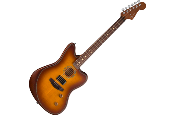 Fender Acoustasonic Standard Jazzmaster Honey Burst image 1