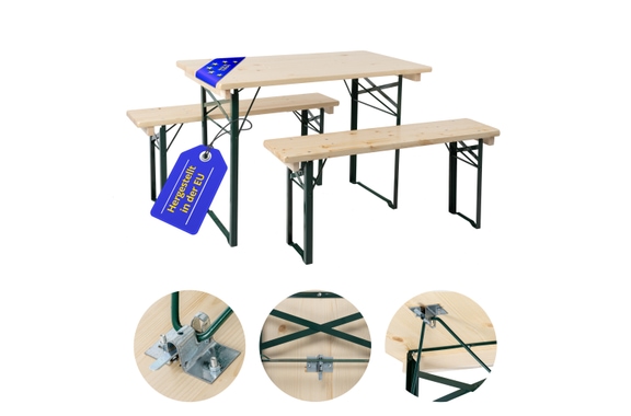 Stagecaptain Hirschgarten Garniture de Bière Pour Balcon 110 cm Naturel image 1