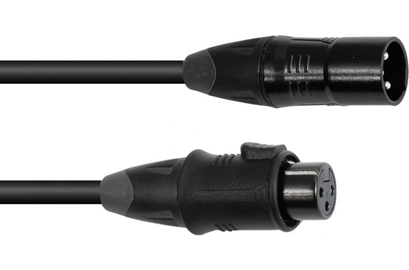 Eurolite DMX Kabel EC-1 IP65 3-polig 10m Zwart image 1