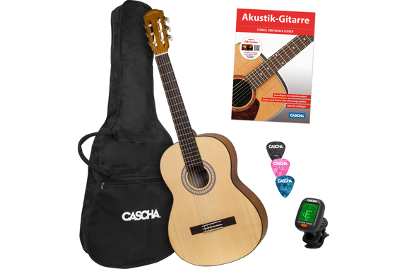 Cascha Student Series 4/4 Konzertgitarre Bundle  - Retoure (Zustand: sehr gut) image 1