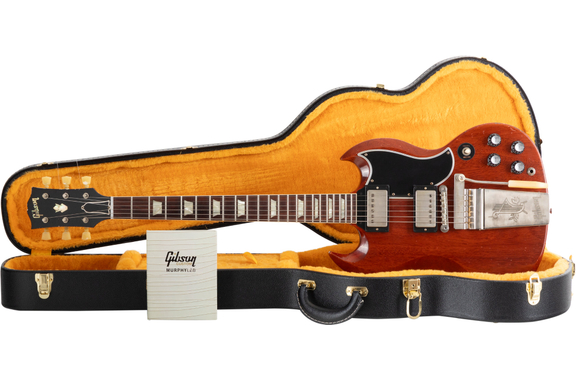 Gibson 1964 SG Standard con Maestro Vibrola Faded Cherry Heavy Aged image 1