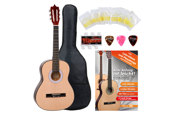 Classic Cantabile Concertgitaar Starterset 3/4 incl. 5-delige Accessoireset image 1