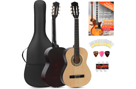 Classic Cantabile Acoustic Series AS-851 3/4 Konzertgitarre Starterset  - Retoure (Zustand: sehr gut) image 1