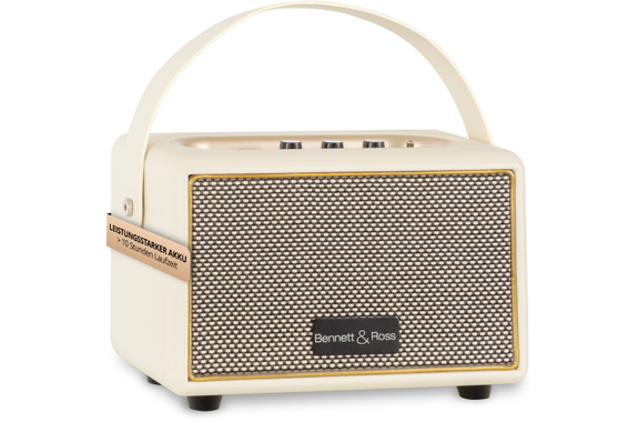 Bennett & Ross BB-820CW Blackmore Junior Enceinte Bluetooth Rechargeable Crème Blanche image 1