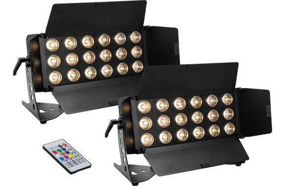 Eurolite LED CLS-18 QCL RGB/WW 18x7W Lot de 2 image 1