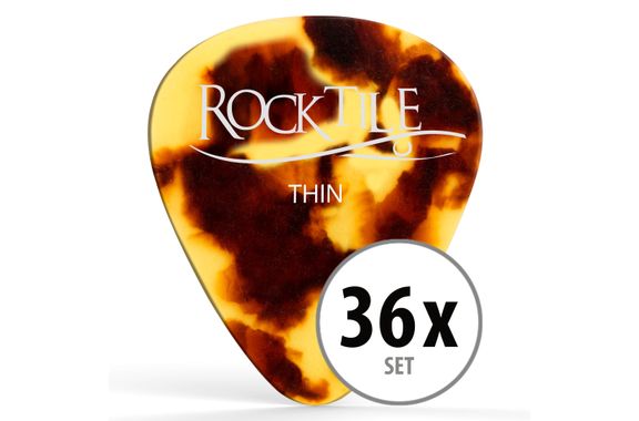 Rocktile Picks Brown Tortoise Thin 36-Pack image 1