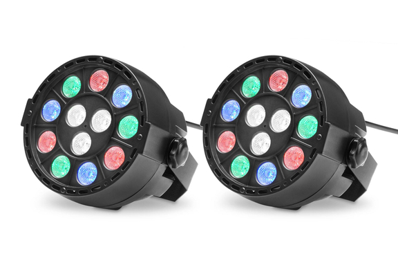 Showlite SPS-121 LED Smart Party Spot 12x 1W RGBW Set da 2 image 1