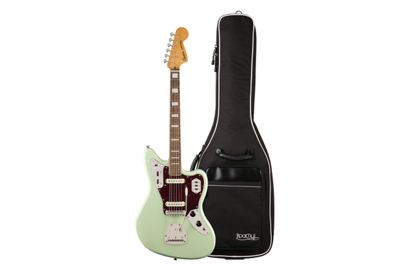 Squier Classic Vibe '70s Jaguar LRL Surf Green Set con Gigbag image 1
