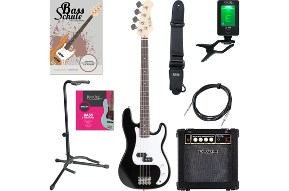 Rocktile Puncher E-Bass Black Starter Set image 1