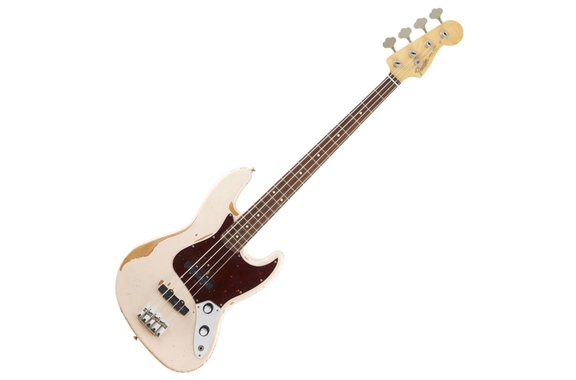 Fender Flea Signature Jazz Bass Road Worn Shell Pink image 1