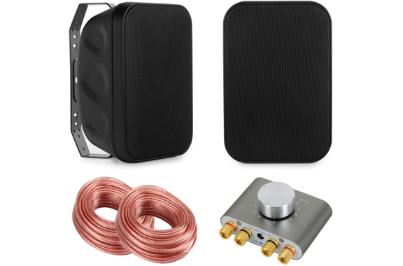 McGrey OLS-5251BK Altavoces Outdoor 50 Vatios Negro con Set Bluetooth image 1