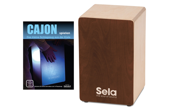Sela SE 162 Primera Cajon Brown Set incl. Cajon School image 1