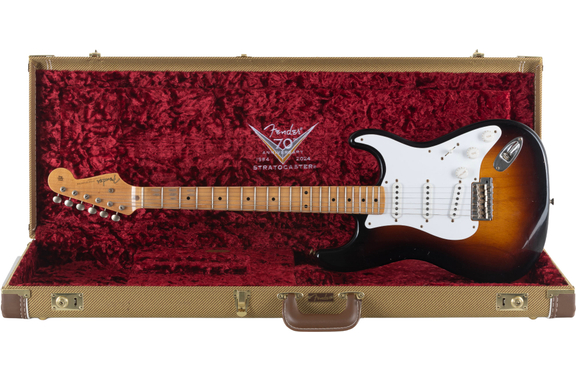 Fender Custom Shop Édition Limitée 70e Anniversaire 1954 Stratocaster Journeyman Relic Wide-Fade 2-Color Sunburst image 1