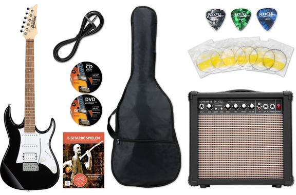 Ibanez GRX40-BKN Black Night Starter Set image 1