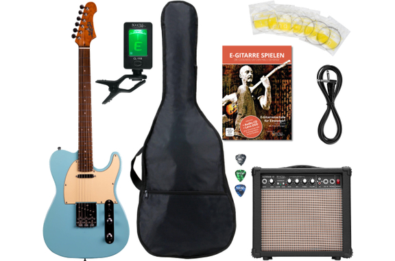 Jet Guitars JT-300 Guitarra Eléctrica Blue Starter Set image 1