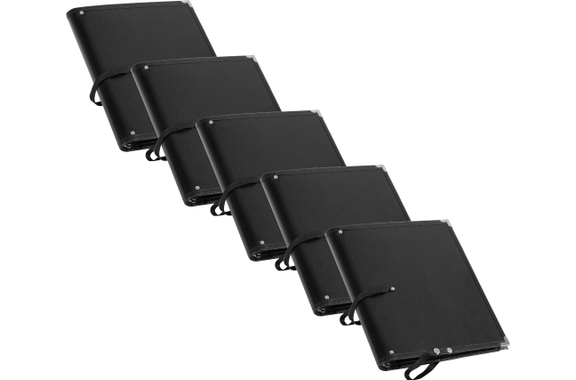 Classic Cantabile Deluxe Music Folder Black 5-Pack image 1