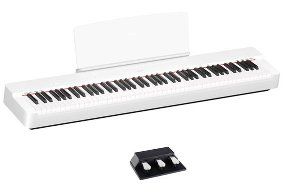 Yamaha P-225WH Stage Piano White Pedal Set image 1