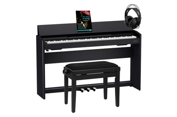 Roland F701-CB Digitalpiano Schwarz Set image 1
