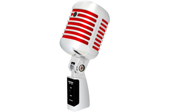 Pronomic DM-66R Elvis Microphone Dynamique Argent/Rouge image 1
