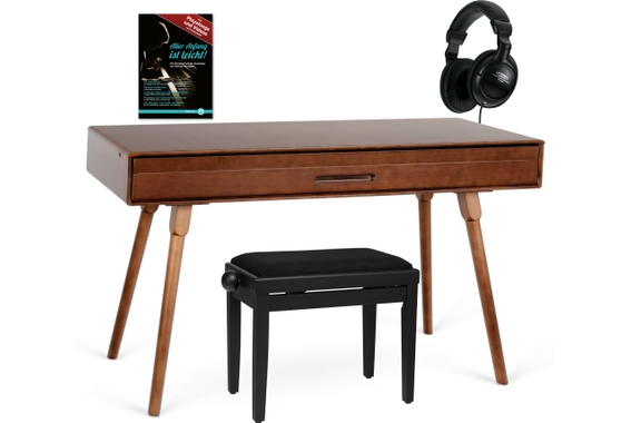 Classic Cantabile DP-730 WN Digitalpiano Noce Deluxe Set image 1