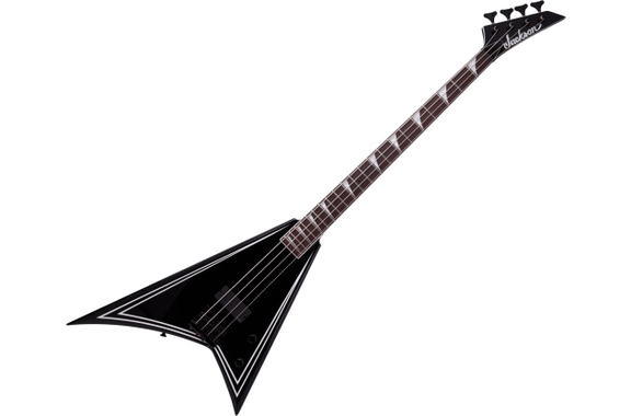 Jackson X Series RRB IV Rhoads Bass Black with White Pinstripes image 1