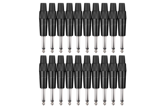 Pronomic Stekkerset Jack 6,3mm 20 Stuks Zwart image 1