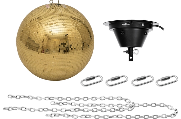 Eurolite Spiegelbol 50 cm Goud Set image 1