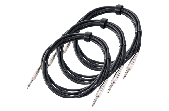 Pronomic Instrumentenkabel 3m Klinke schw. 3x Set image 1
