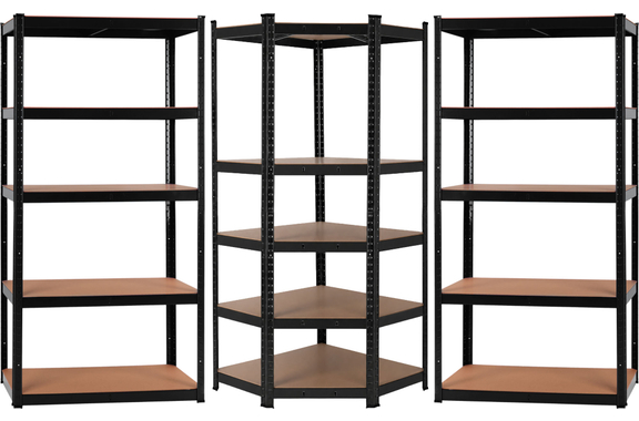 Stagecaptain Heavyrack Lager-Eckregal Extended Set Schwarz image 1