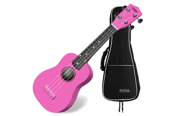 Classic Cantabile US-100 PK Ukulélé Soprano Rose Set Avec Housse image 1