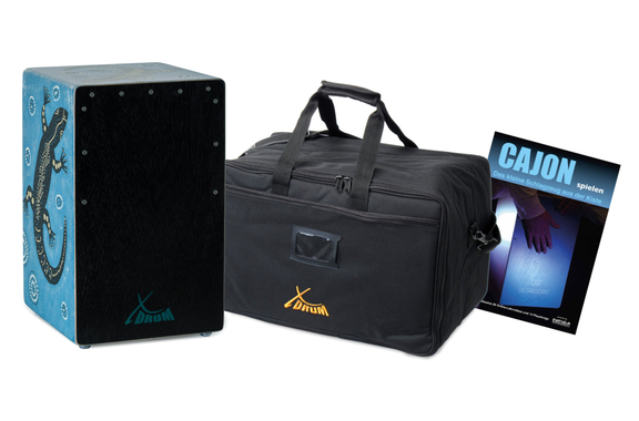 XDrum Design Series Cajon "Gecko" Set inkl. Tasche + Schule image 1