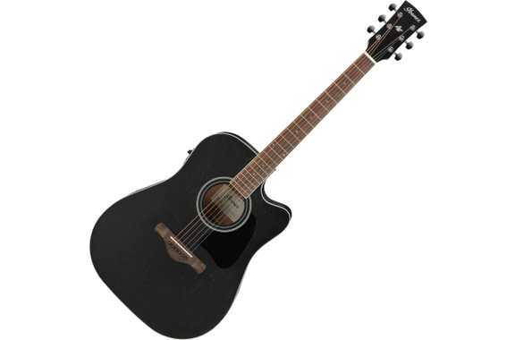Ibanez AW84CE-WK Weathered Black image 1
