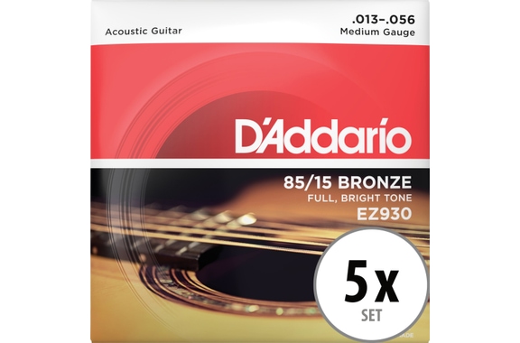 D'Addario EZ930 Medium 5x Set image 1