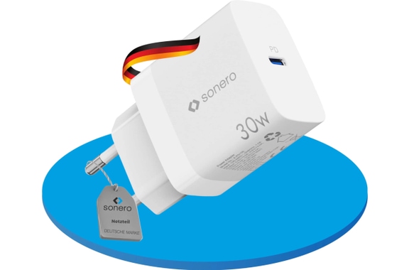 Sonero 30W USB-C GaN PD Power Adapter White image 1