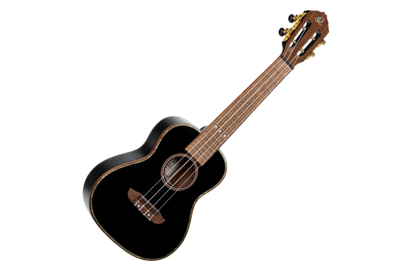 Ortega Onyx Series Konzert Ukulele All Gloss Black image 1